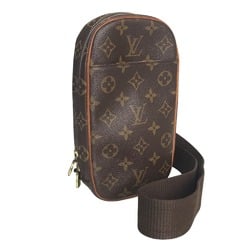 LOUIS VUITTON Louis Vuitton Pochette Ganjou Crossbody Bag Men's Monogram Canvas Brown M51870