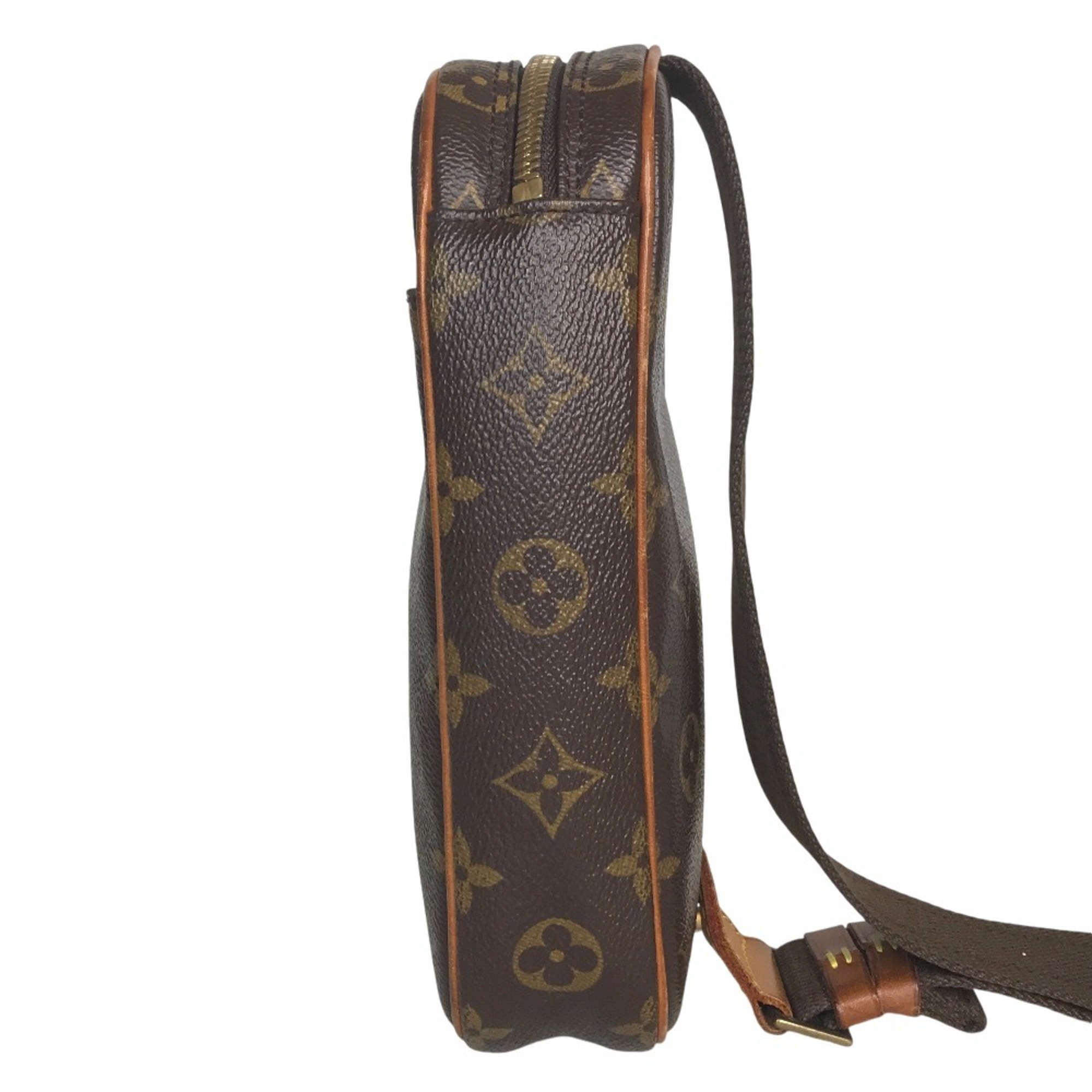 LOUIS VUITTON Louis Vuitton Pochette Ganjou Crossbody Bag Men's Monogram Canvas Brown M51870