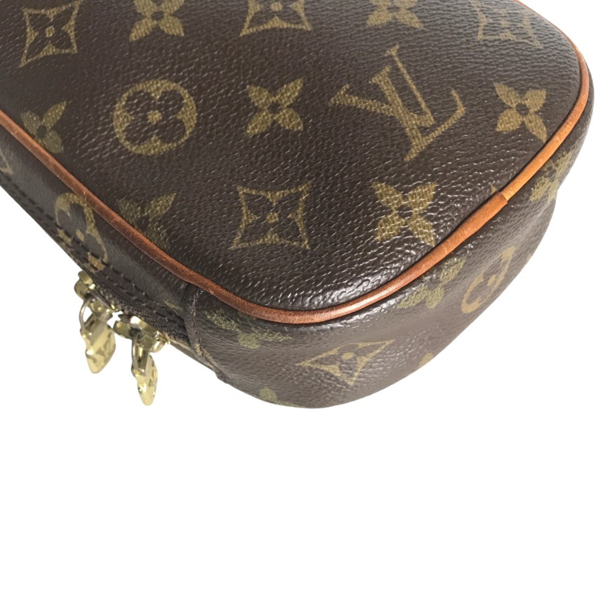 LOUIS VUITTON Louis Vuitton Pochette Ganjou Crossbody Bag Men's Monogram Canvas Brown M51870