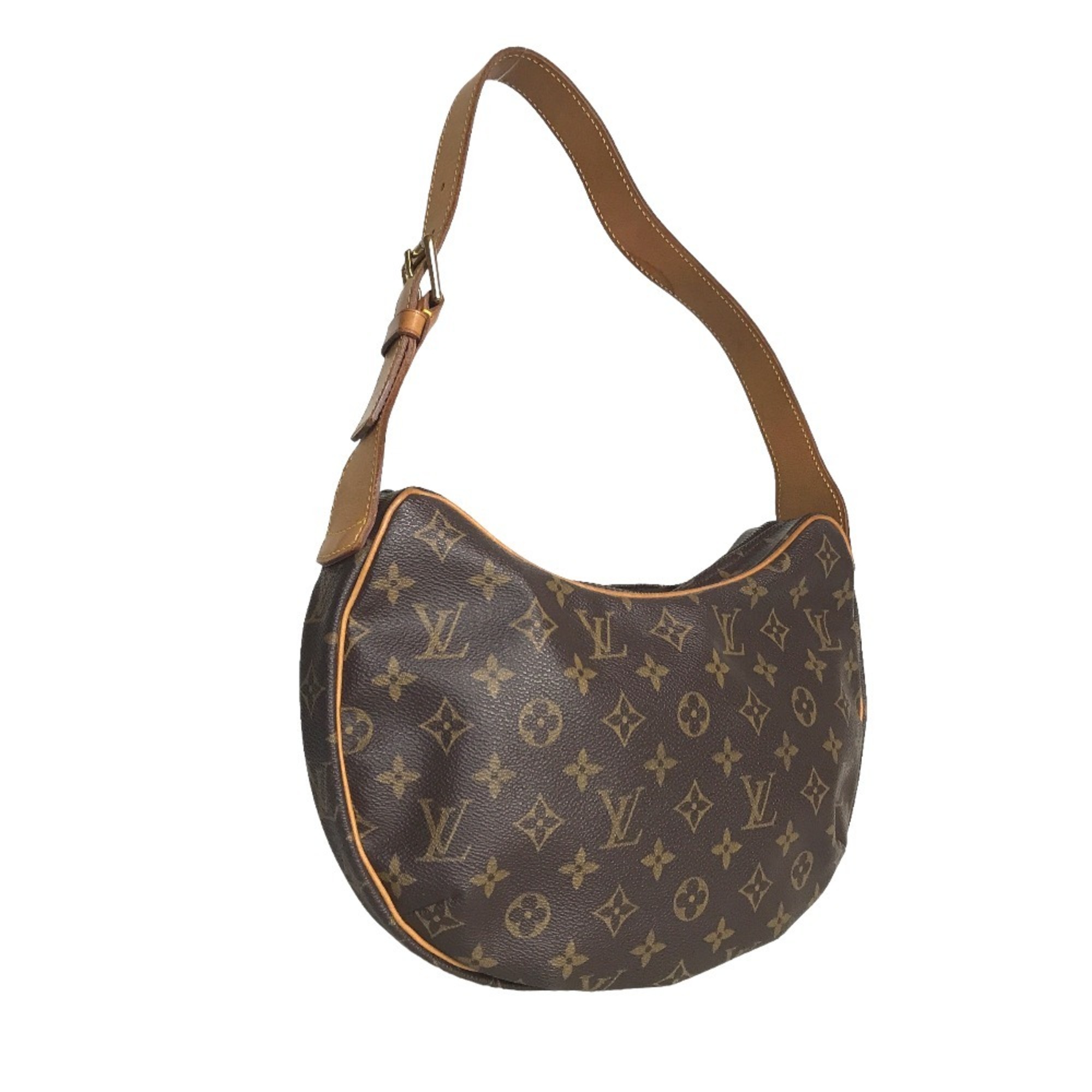 LOUIS VUITTON Croissant MM Shoulder Bag for Women Monogram Canvas Brown M51512