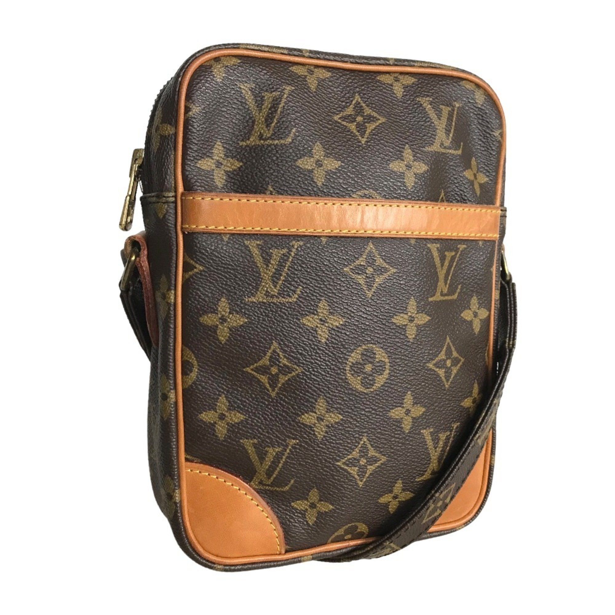 LOUIS VUITTON Louis Vuitton Danube Sling Bag Shoulder Women's Monogram Canvas Brown M45266