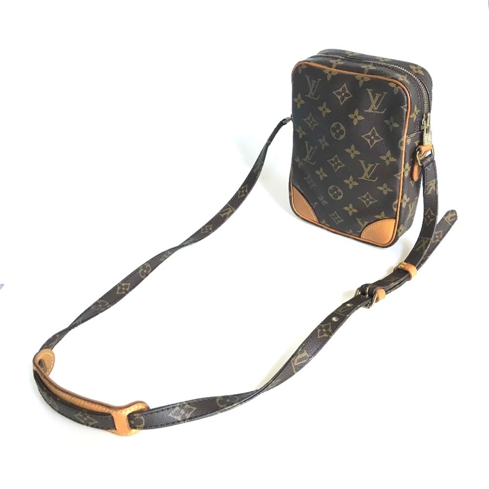 LOUIS VUITTON Louis Vuitton Danube Sling Bag Shoulder Women's Monogram Canvas Brown M45266