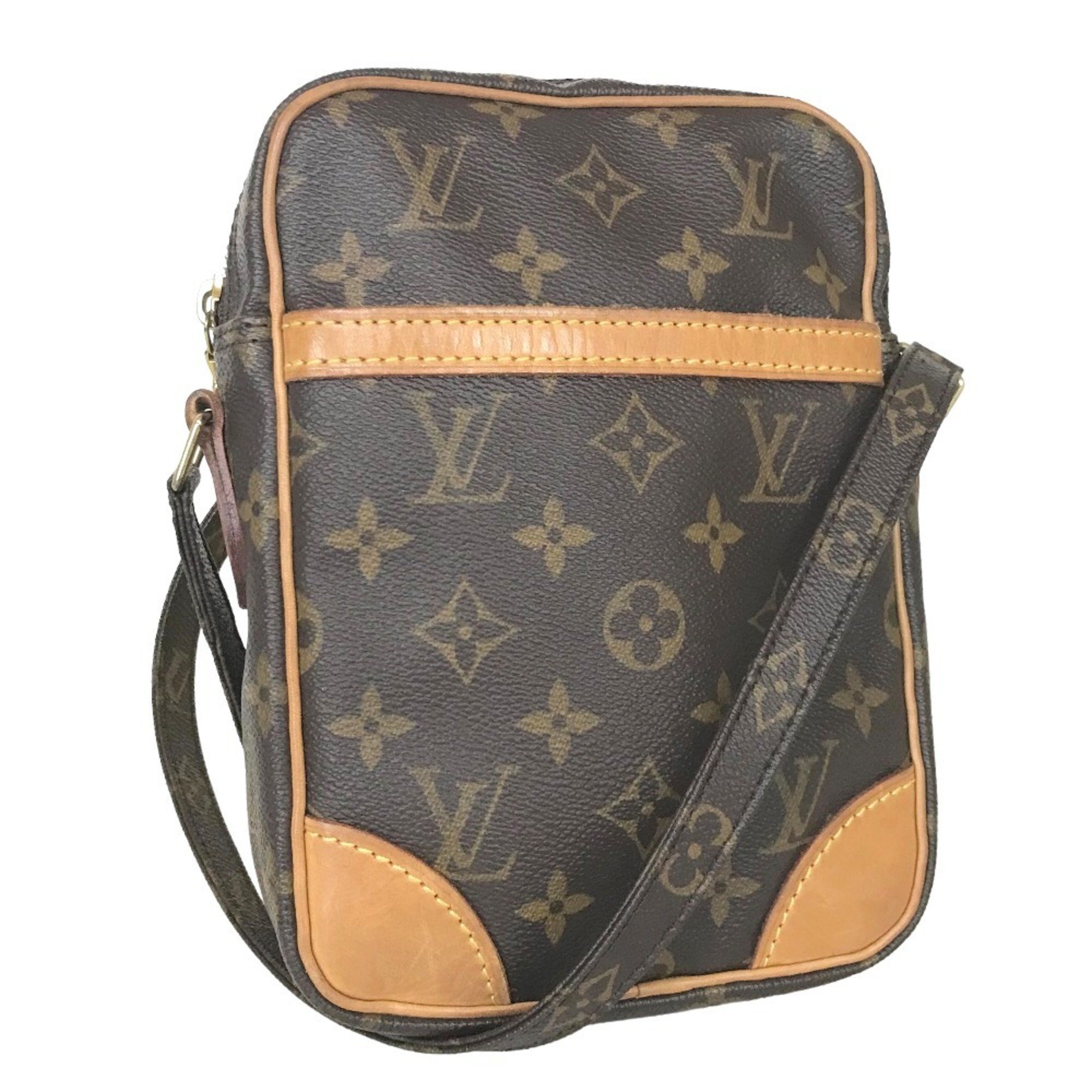 LOUIS VUITTON Louis Vuitton Danube Sling Bag Shoulder Women's Monogram Canvas Brown M45266