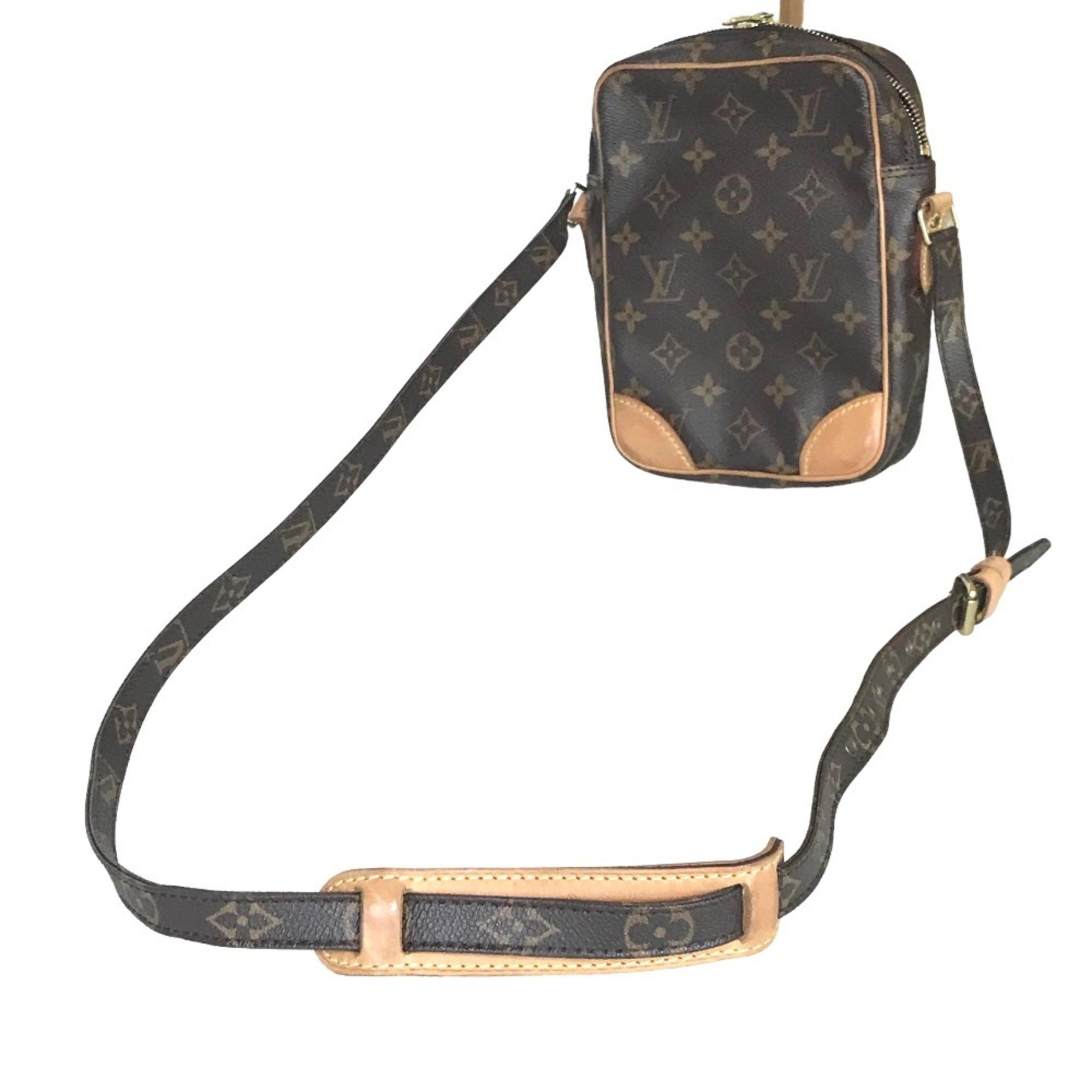 LOUIS VUITTON Louis Vuitton Danube Sling Bag Shoulder Women's Monogram Canvas Brown M45266