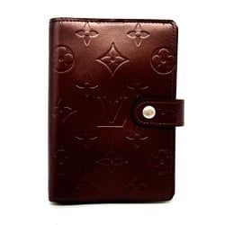 Louis Vuitton Agenda Monogram Mat Violet Bordeaux Planner Cover Memo Notebook R20936 LOUIS VUITTON