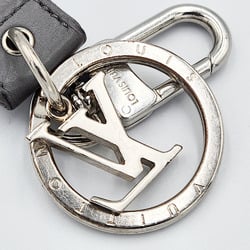 Louis Vuitton LOUISVUITTON Keychain Dragonne M82373 Gray Silver Leather Metal Keyring Bag Charm