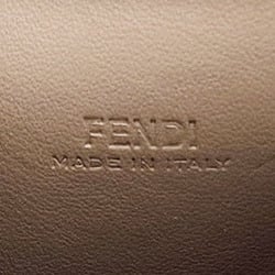 FENDI Peekaboo Wallet/Coin Case 8M0453 Greige Leather Coin Purse Turn Lock Women's Men's