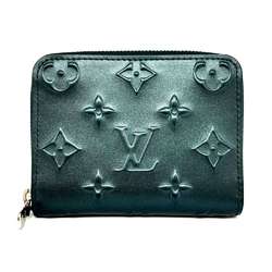 Louis Vuitton Zippy Coin Purse Moonogram Steel Blue Monogram Lamé M81860 LOUIS VUITTON