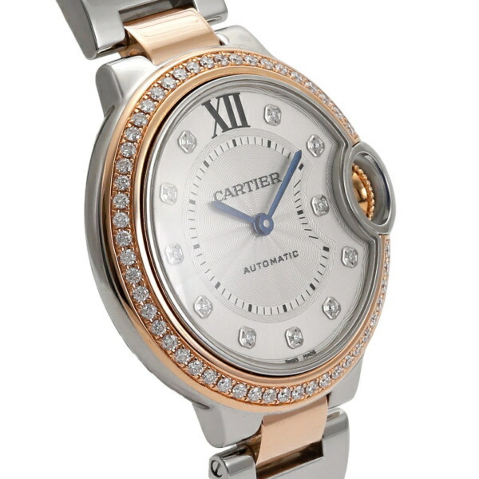 Cartier Ballon Bleu WE902077 Silver Dial Wristwatch for Women