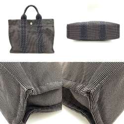 Hermes Bag Air Line Tote PM Grey Handbag Women Men Canvas HERMES