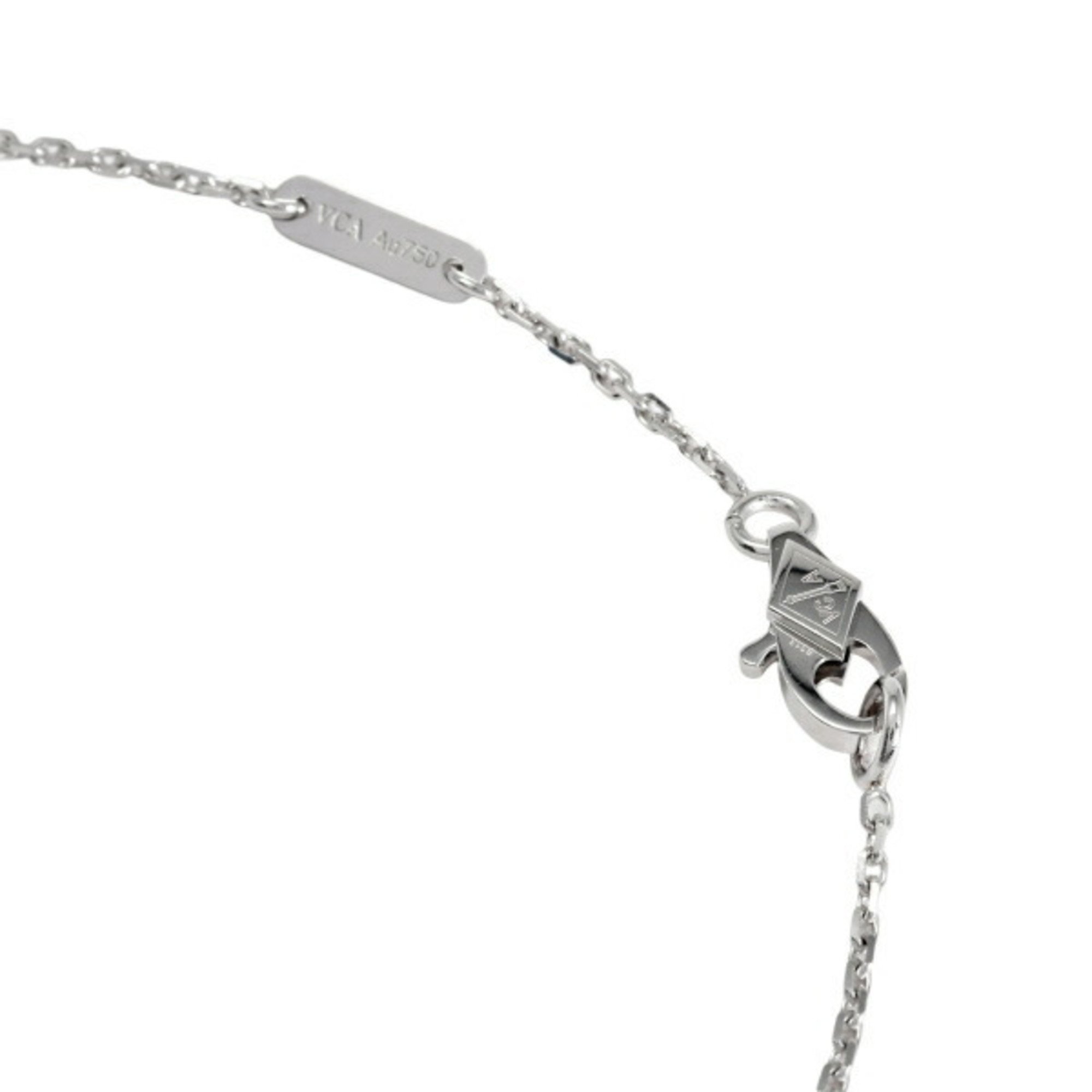 Van Cleef & Arpels Sweet Alhambra K18WG White Gold Necklace