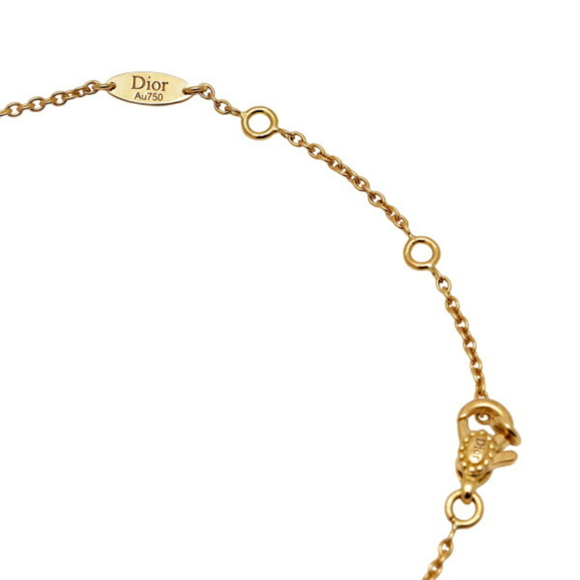 Christian Dior Dior Rose Devant K18YG Yellow Gold Necklace