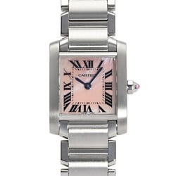 Cartier Tank Francaise SM W51028Q3 Pink Dial Women's Watch