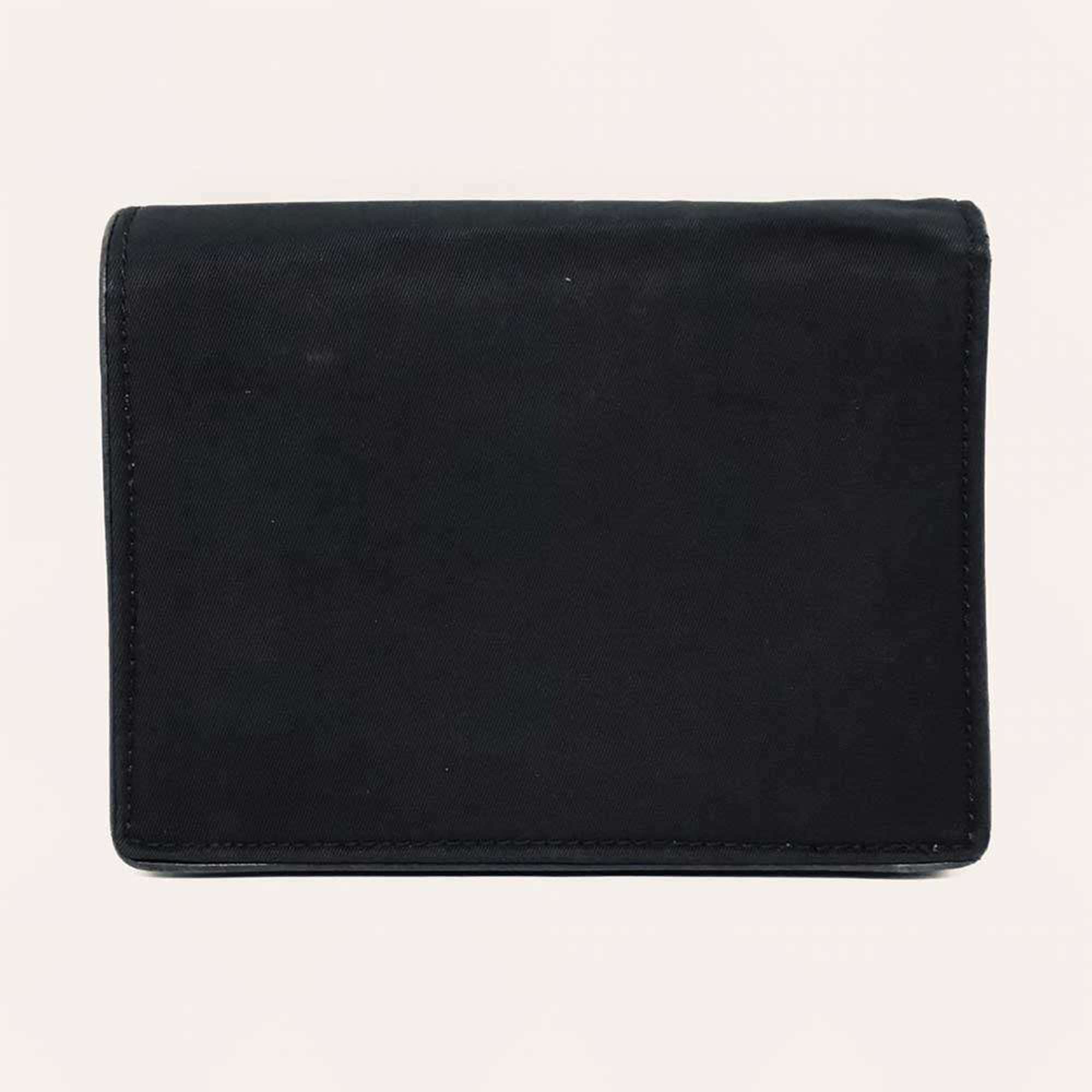 Prada Bi-fold Wallet Tessuto Nylon Black 1M0668 PRADA