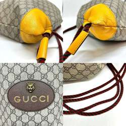 Gucci Knapsack GG Supreme Tiger Leather Beige Backpack Rucksack 473872 GUCCI