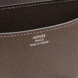 Hermes HERMES Constance Miroir Shoulder Bag Epsom Leather Women's Brown