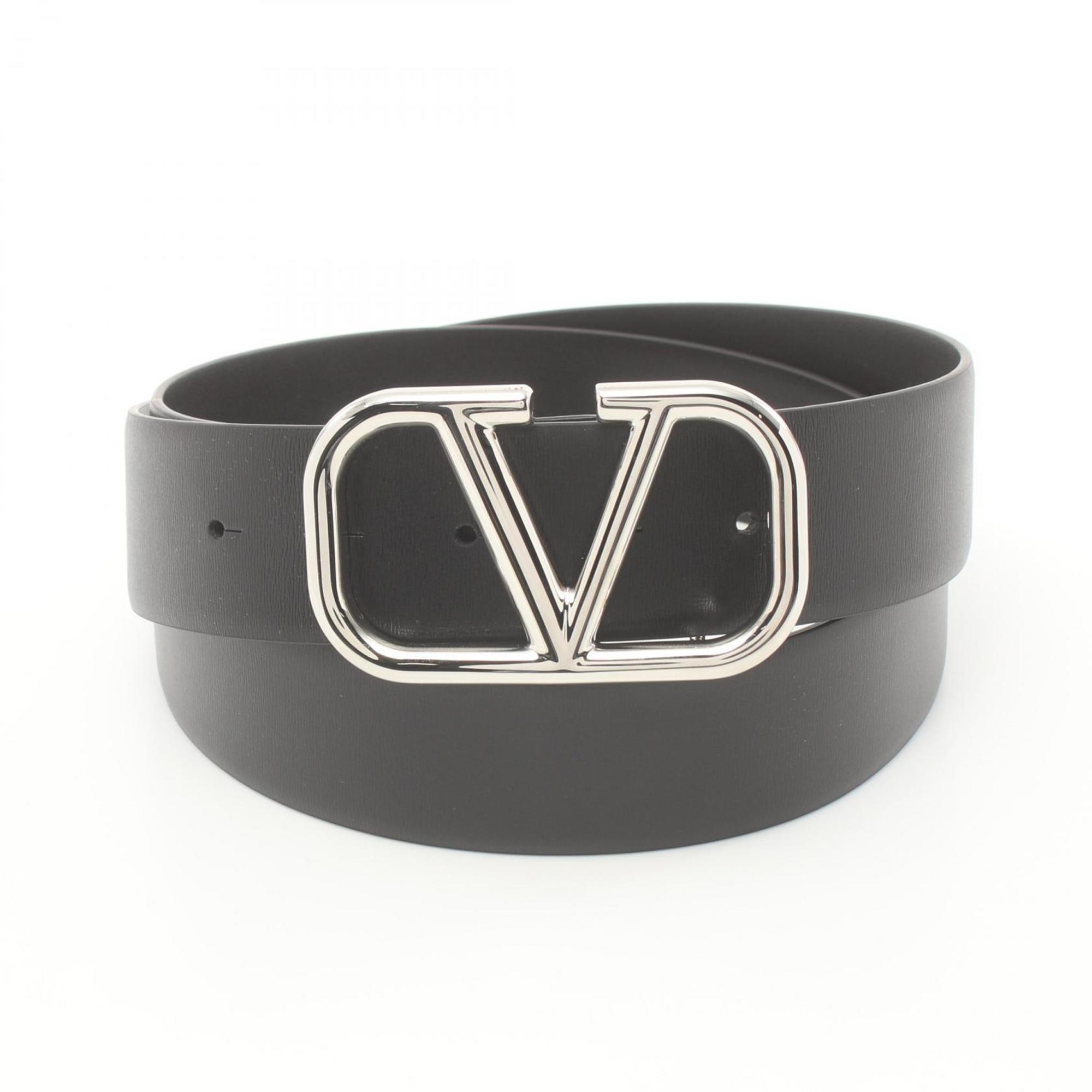 Valentino V Belt Clothing Leather Women's Black 4Y2T0Q87SNP0NO95