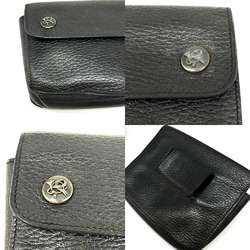 Hermes Green Shoulder Bag Waist Pouch Leather Black O Stamp HERMES