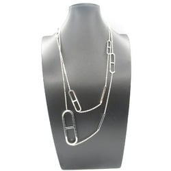 Hermes HERMES Ever Chaine d'Ancre Necklace Silver 925 Men's Women's