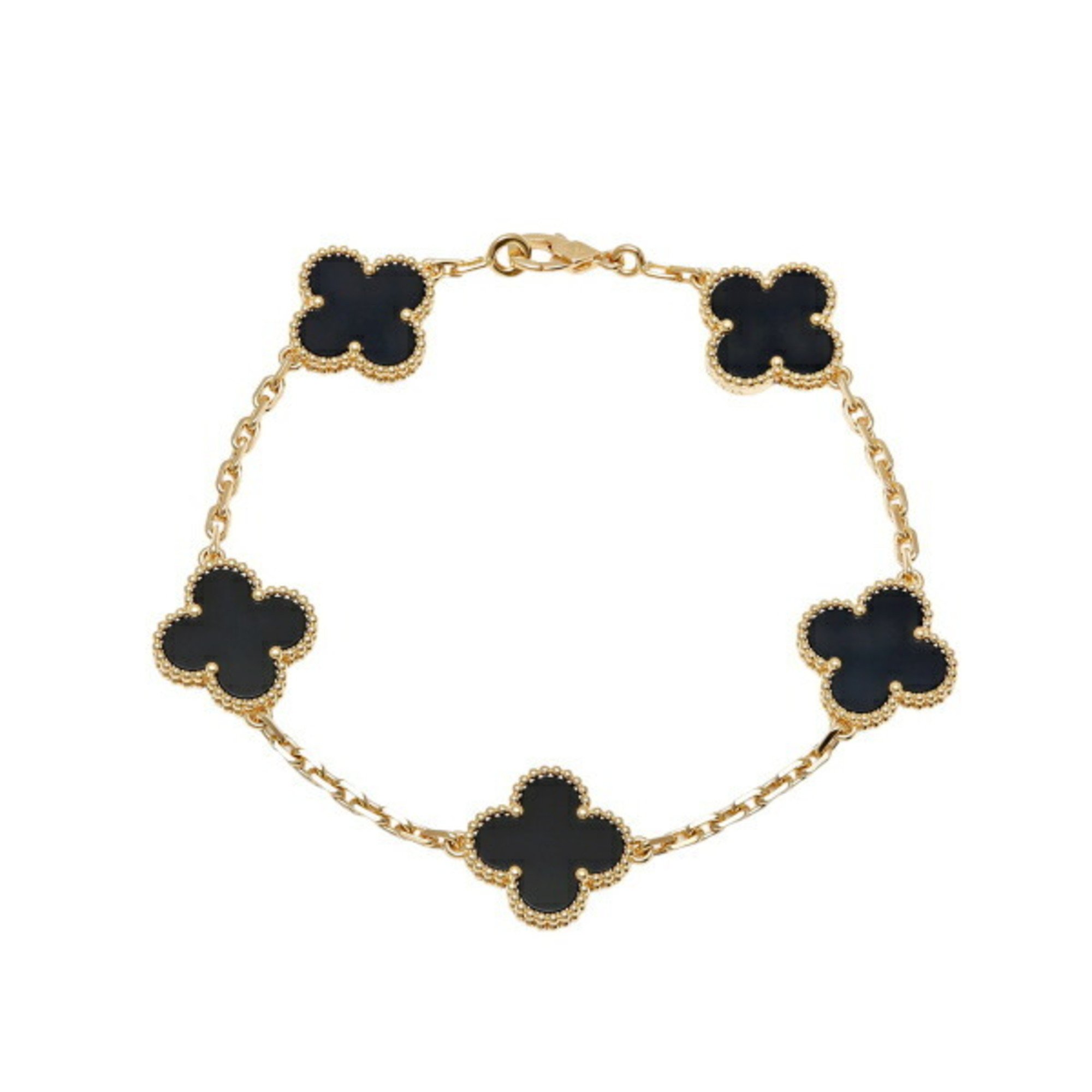 Van Cleef & Arpels Alhambra 5 motif K18YG yellow gold bracelet