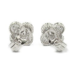 Van Cleef & Arpels Alhambra Earrings Diamond K18WG (White Gold) Ladies Clear