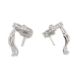 Van Cleef & Arpels Alhambra Earrings Diamond K18WG (White Gold) Ladies Clear