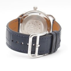 Hermes HERMES Arceau Wristwatch Stainless Steel Leather Men's Blue AR7Q.810