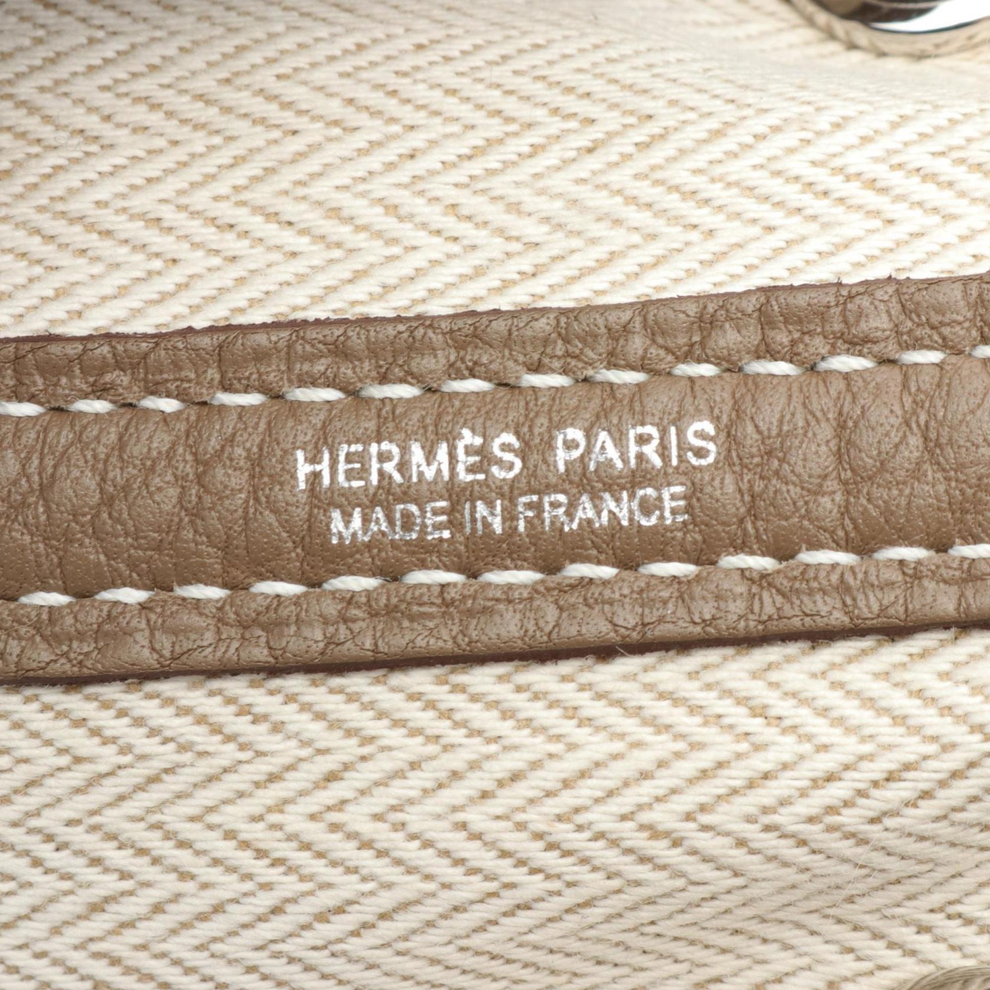 Hermes HERMES Garden TPM Etoupe Tote Bag Negonda Women's Brown