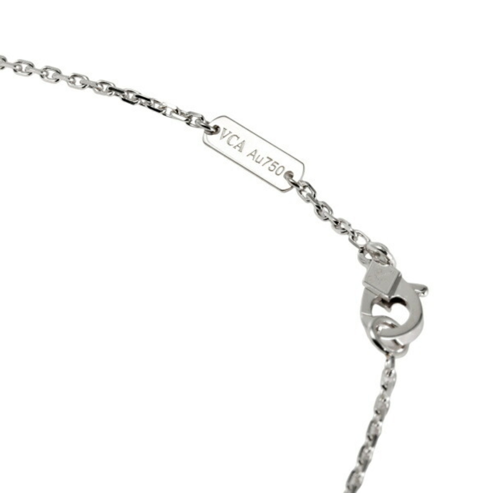 Van Cleef & Arpels Alhambra K18WG White Gold Necklace