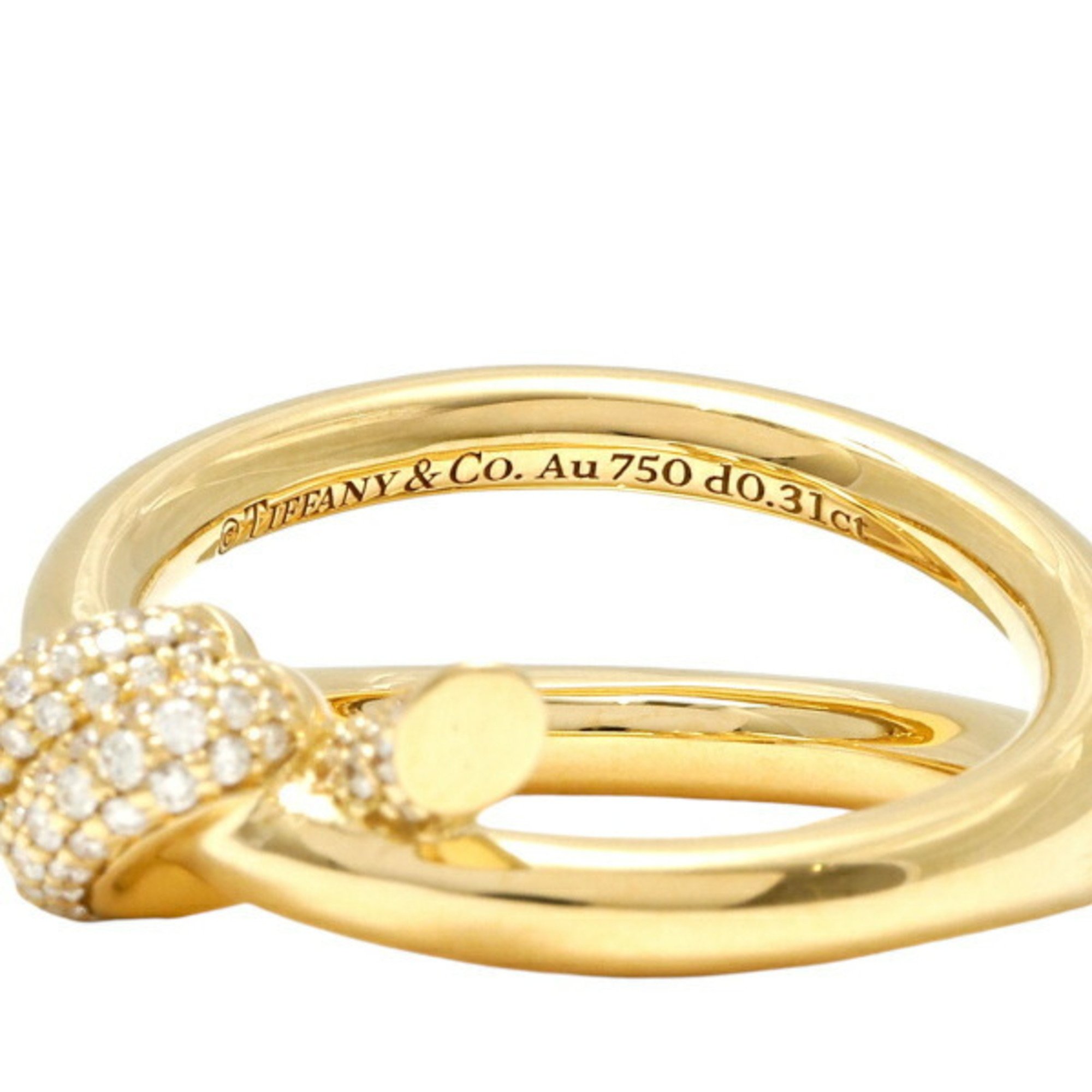 Tiffany Knot Double Row Ring in 18K Yellow Gold