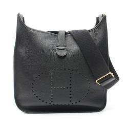 Hermes HERMES Evelyn 3 Trois GM Shoulder Bag Taurillon Clemence Women's Black