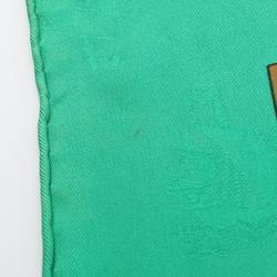 Hermes HERMES Carré 90 Christophe Colomb decouvre 1 Amerique 12 Octobre 1492 Scarf Silk Women's Green Multicolor