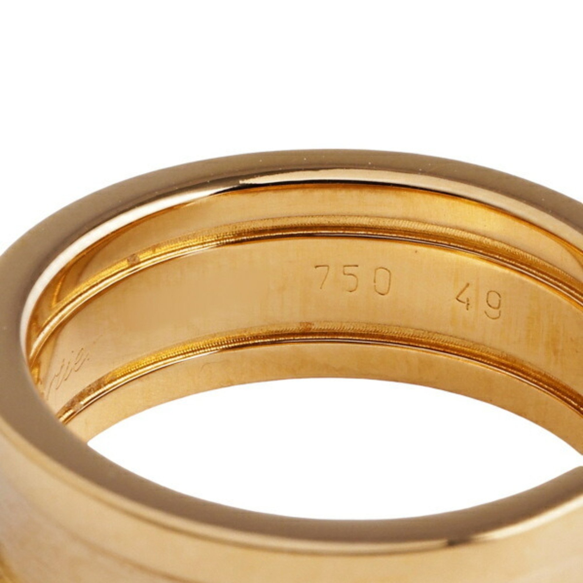 Cartier 2C C de K18YG Yellow Gold Ring