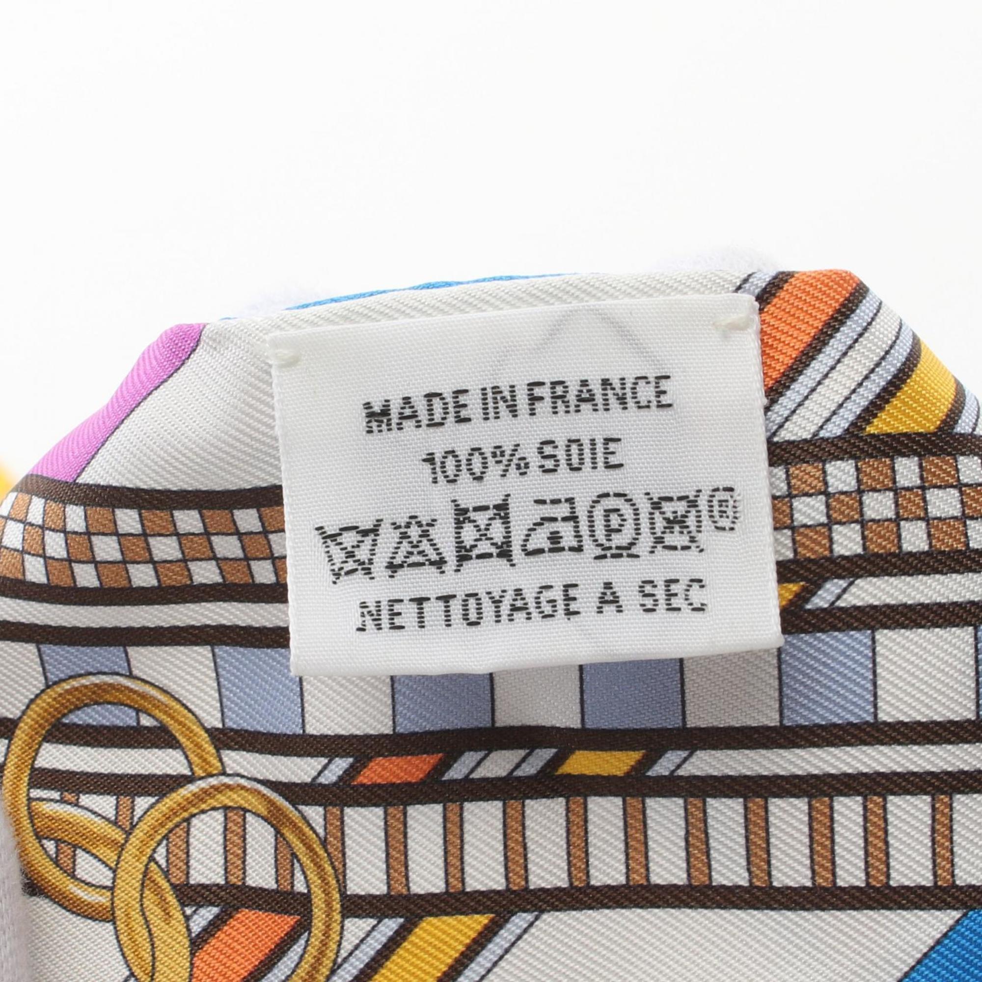 Hermes HERMES Twilly BRIDES ET GRIS Scarf Silk Women's Multicolor