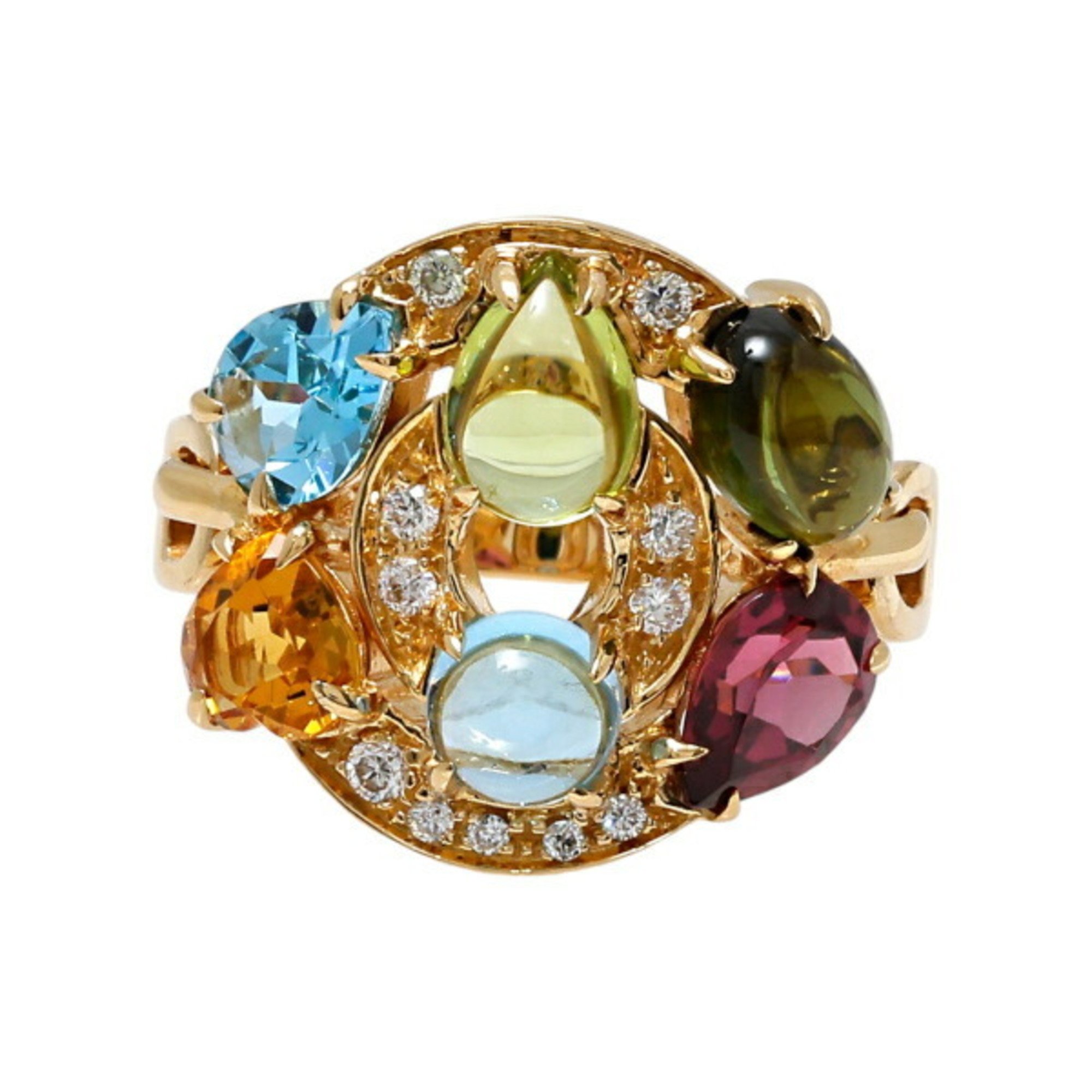 Bvlgari Bulgari Astrale (Cheruki) K18YG Yellow Gold Ring