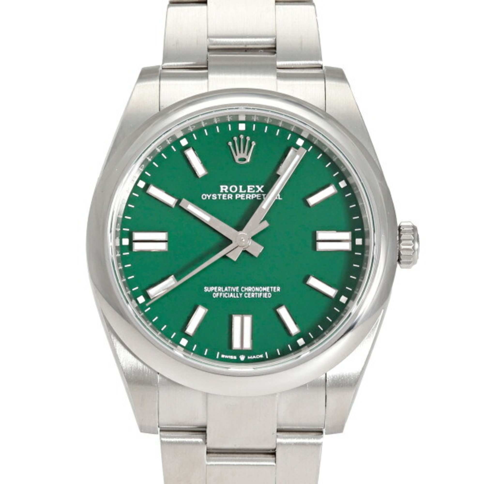 Rolex ROLEX Oyster Perpetual 41 124300 Green Dial Men's Watch