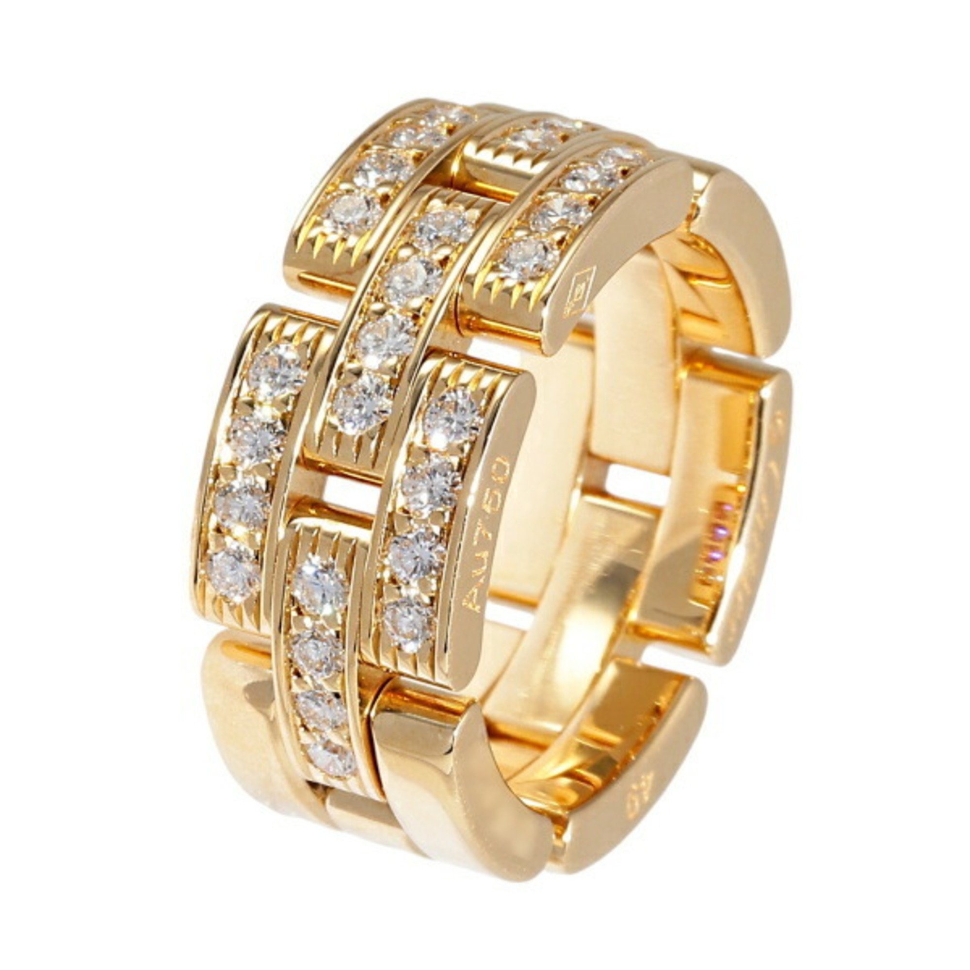 Cartier Maillon Panthere K18YG Yellow Gold Ring