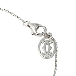 Cartier C Heart Pavé K18WG White Gold Necklace