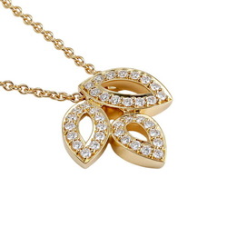 Harry Winston Lily Cluster K18YG Yellow Gold Necklace