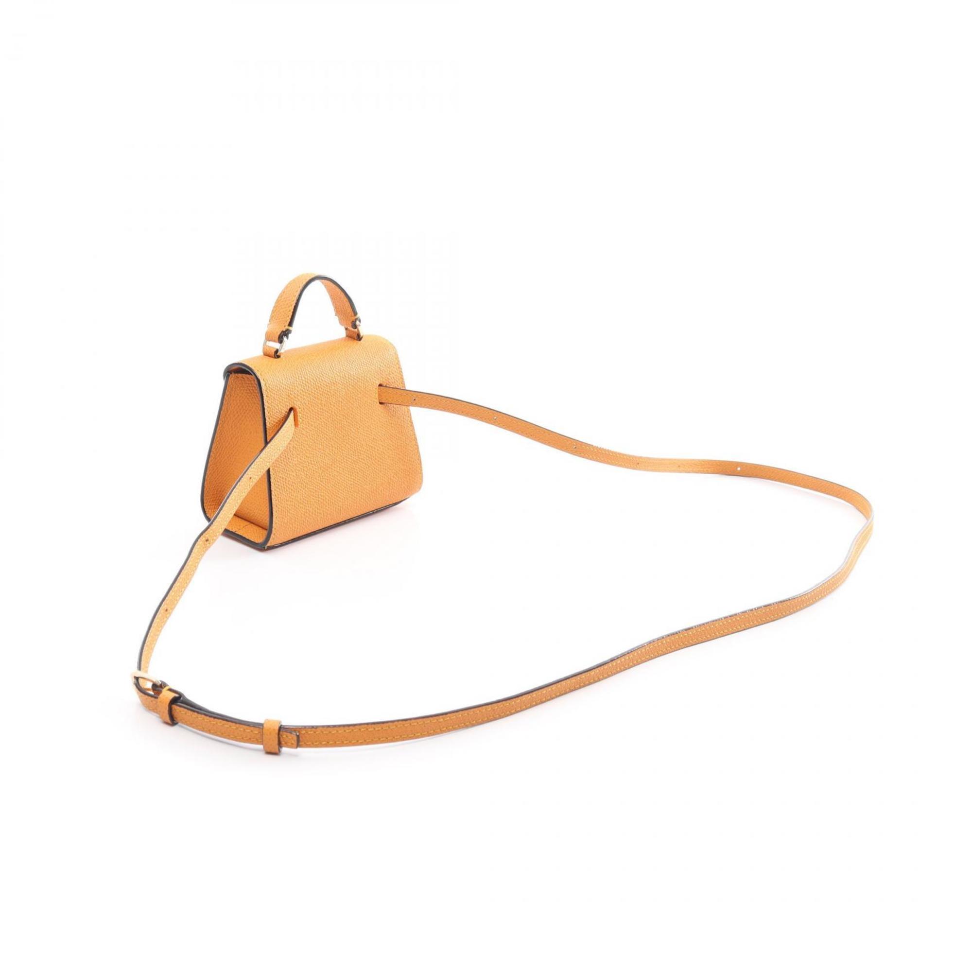 Valextra Iside Belt Waist Bag, Leather, Women's, Orange