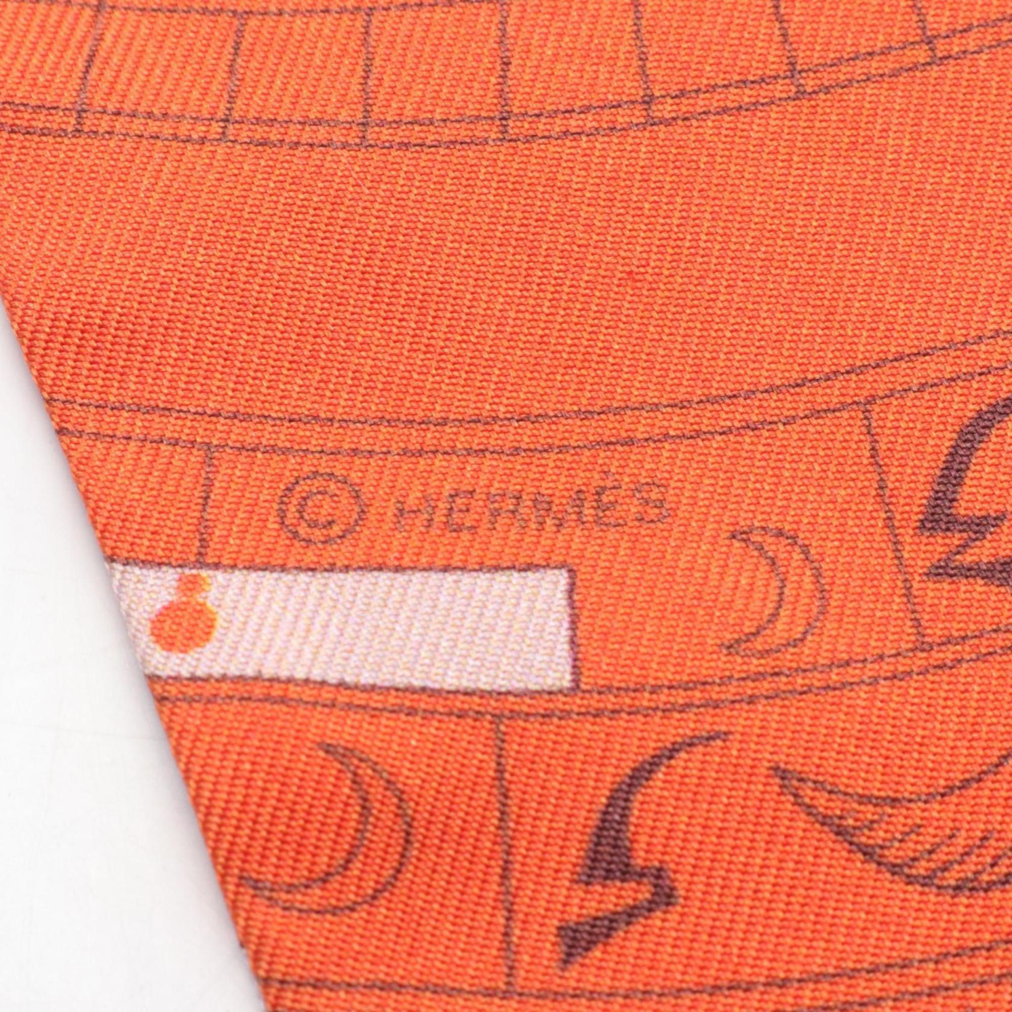 Hermes HERMES Twilly ASTROLOGIE Scarf Silk Women's Red Multicolor