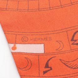 Hermes HERMES Twilly ASTROLOGIE Scarf Silk Women's Red Multicolor