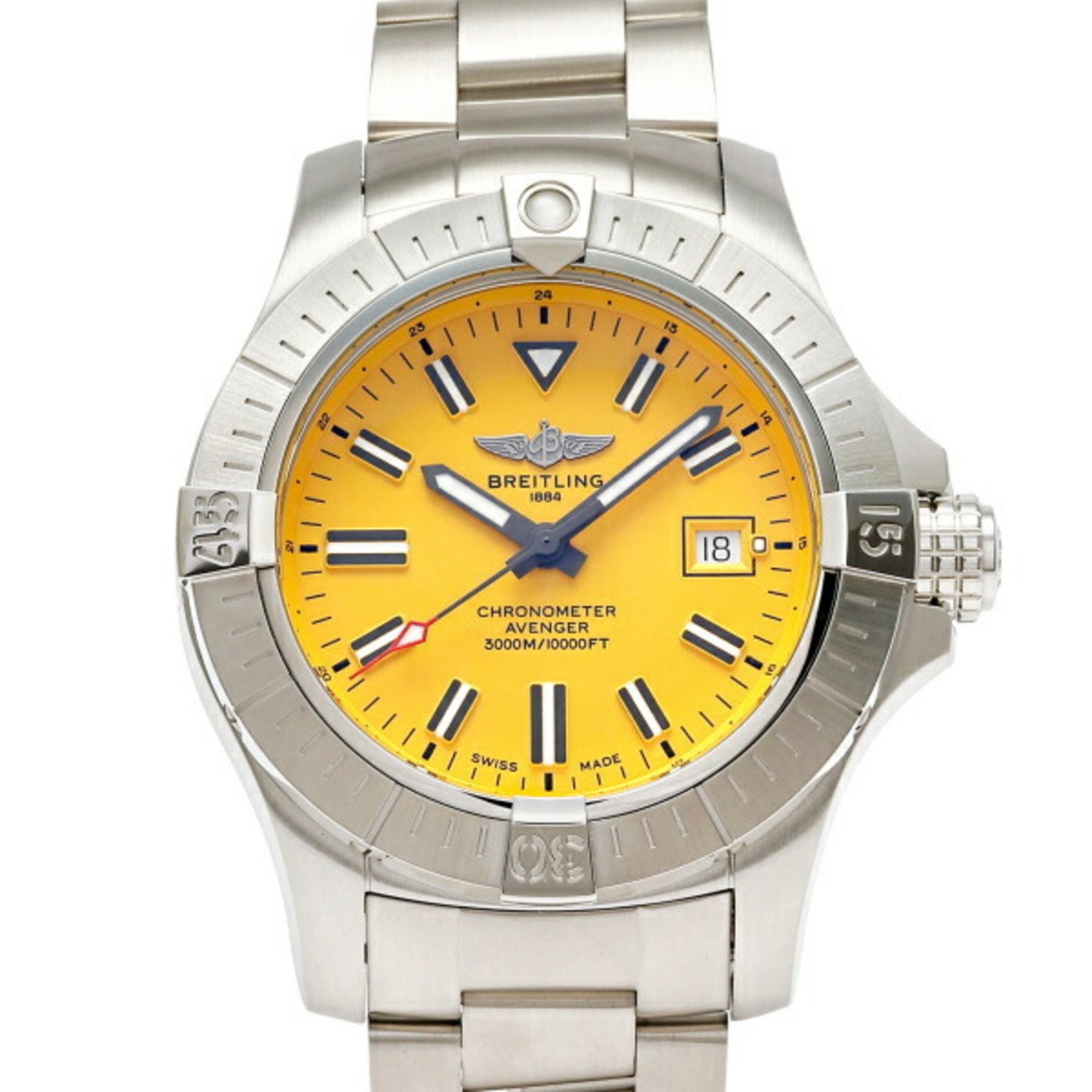 BREITLING Avenger Automatic 45 Seawolf A17319101I1A1 Yellow Dial Men's Watch