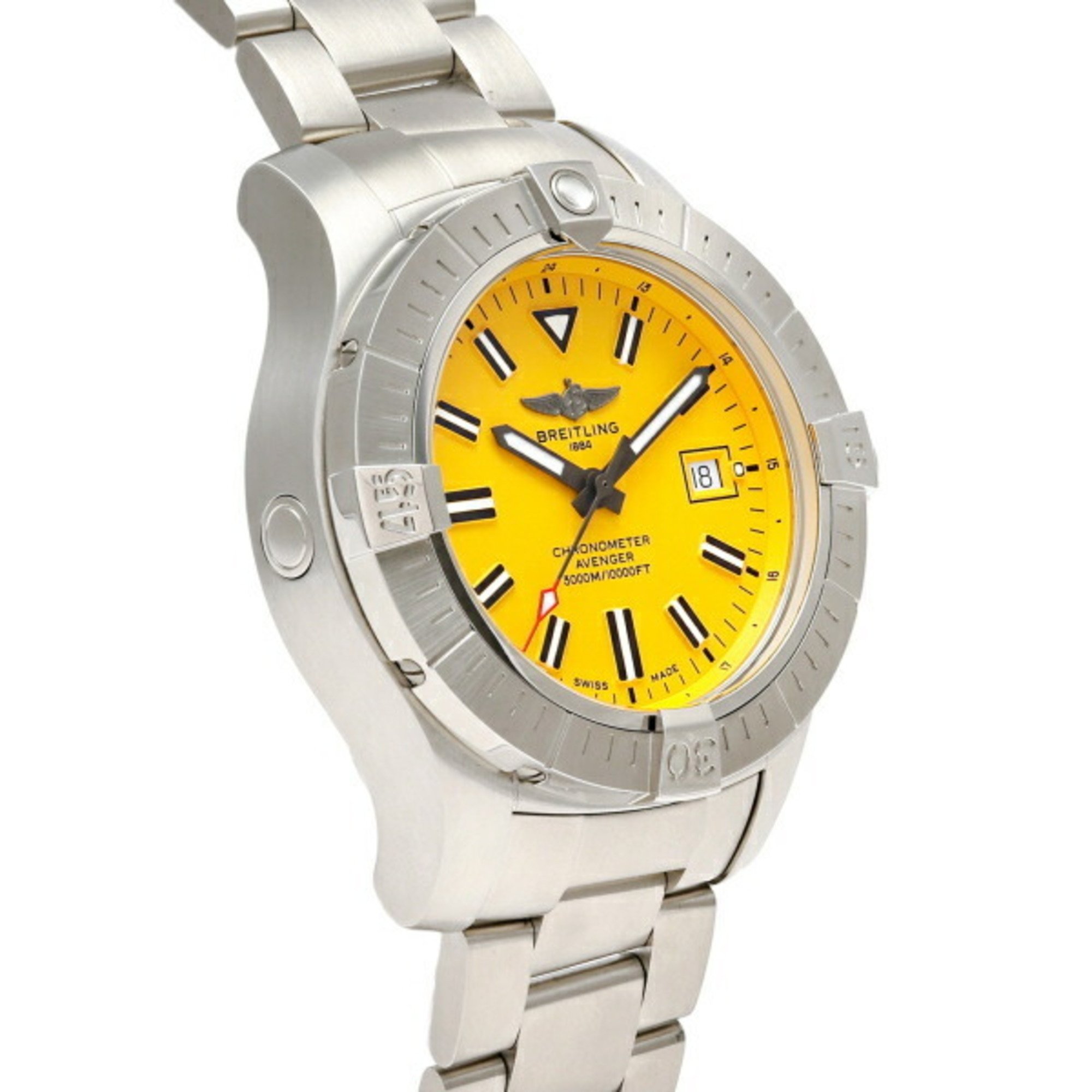 BREITLING Avenger Automatic 45 Seawolf A17319101I1A1 Yellow Dial Men's Watch