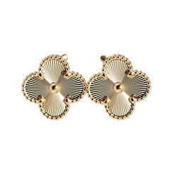 Van Cleef & Arpels Alhambra 18K Yellow Gold Earrings