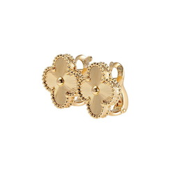 Van Cleef & Arpels Alhambra 18K Yellow Gold Earrings