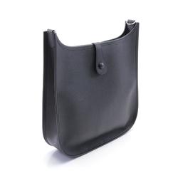 Hermes HERMES Evelyn 1 Anne GM Shoulder Bag Epsom Leather Women's Black