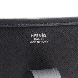 Hermes HERMES Evelyn 1 Anne GM Shoulder Bag Epsom Leather Women's Black