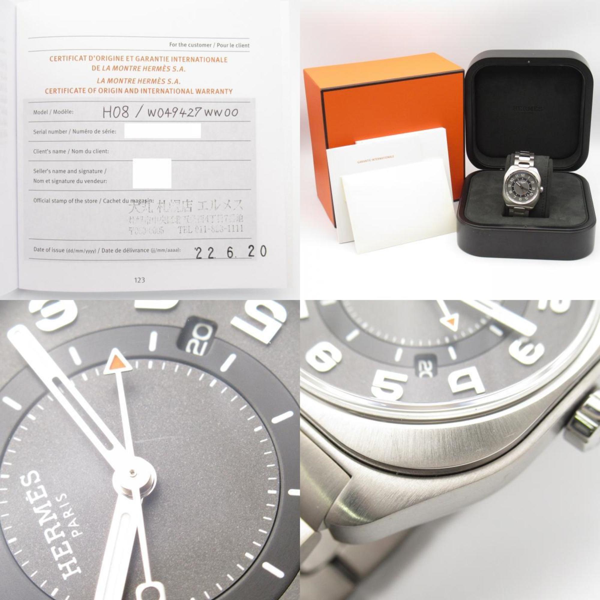 Hermes HERMES H08 Watch Titanium Men's Grey W049427WW00