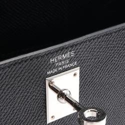 Hermes HERMES Kelly 25 Handbag Bag Epsom Leather Women's Black 038416CK